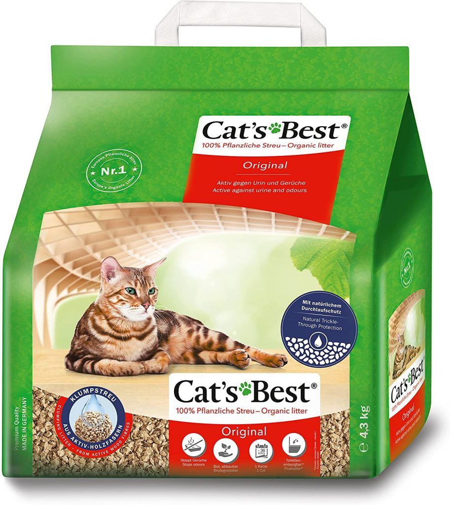 a base de plantas bolsa de lavanda dulce de 15 litros biodegradable enjuagable Essentiel Natural Agrumping de arena para gatos para gatos 